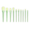 All in one Makeup Brushes kit for girls, 10 Pcs, Powder Brush, Foundation Brush, Blush Brush, Highlighting Brush, Eyeshadow Brushes (Shiny Green)...