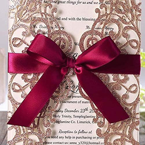 ITIsparkle 1" Inch Double Faced Satin Ribbon 50 Yards-Roll Set for Gift Wrapping Scrap Books Party Favor Hair Braids Baby Shower Decoration Floral...