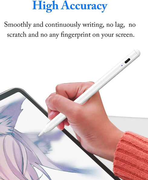Active Stylus Pens for Touch Screens with Magnetic Design, Luntak Rechargeable Universal iPad Pencil, Fine Point Stylus Pen for iPad Pro/Air/Mini/...