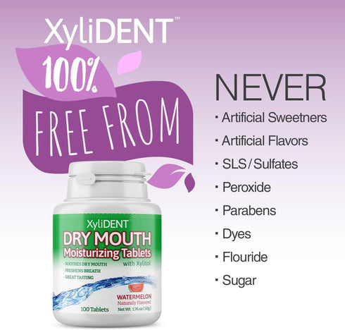 Nature's Stance XyliDENT Xylitol Tablets for Dry Mouth Relief - Stimulates Saliva, Freshens Breath, Reduces Acid Production, Fast Acting Relief, 1...