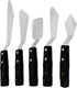 5PCS Paint Knife Large Palette Knives Set Stainless Steel Spatula Pallet Knife Color Mixing Art Supplies for Oil, Acrylic, Canvas, Watercolor Pain...