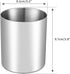Silver Pencil Holder for Desk,304 Stainless Steel Desktop Pen Holder,Pencil Holder,Pencil Cup,Pencil Pot, Makeup Brush Holder,Stationery Organizer...