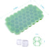 2 PCS Premium Ice Cube Trays, AUSSUA Silicone Ice Cube Molds with Sealing Lid, 74-Ice Trays, Reusable, Safe Hexagonal Ice Cube Molds, for Chilled ...