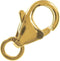 2 pcs 14K Gold Filled 10mm Oval Lobster Claw Trigger Clasp Bead with Open Jump Ring...