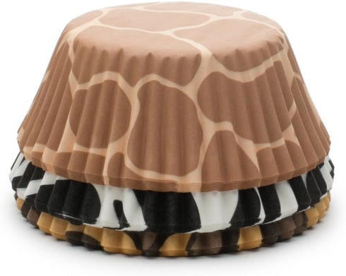 Fox Run Animal Prints Paper Muffin and Cupcake Liners, Set of 75, Standard Size Wrappers...