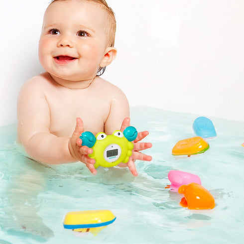 Aycorn Digital Baby Bath & Room Thermometer - Fahrenheit with LED Display & Temperature Warning - Infant Baby Bath Toys Floating Toy Thermometer...