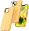 TOCOL 5 in 1 for iPhone 14 Case, with 2 Pack Screen Protector + 2 Pack Camera Lens Protector, Liquid Silicone Phone Case for iPhone 14, Orange......