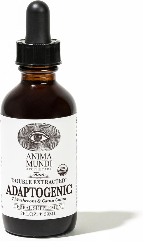 Anima Mundi Apothecary Adaptogenic 7 Mushroom Drops - with Organic Mushroom Extracts - Liquid Immune Support Tincture with Reishi, Lion's Mane, Co...