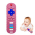 Baby Teething Toys, Food Grade Silicone Teether for Babies 3 6 12 18 Months, TV Remote Shape Toddlers Chew Toys, Freezer BPA Free (Pink RC)...