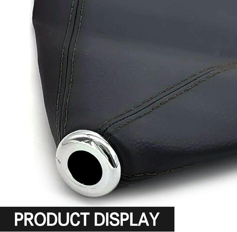 1 PC Car Gear Lever Dust Cover, Leather Gear Lever Shifter Head Cover, Car Gear Cover Shifter Protector, Universal Transmission Boot Cover for Man...