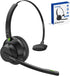 AUSDOM Trucker Bluetooth Headset with Microphone: A2301 Wireless 5.2 On-Ear Headset with AI Noise Cancelling Mic & Mute Button, 50H Playtime for W...