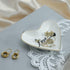 CHOOLD Original Ceramic Heart Shape Ring Dish Holder Jewelry Tray Dish Trinket Holder Jewelry Holder Home Decor Dish Wedding Birthday Xmas Gift...