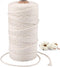 MOTYAWN Macrame Cord 3mm x 109 Yards, 100% Natural Cotton Cord Macrame Rope, 3 Strand Twisted Macrame String Supplies for for DIY Macrame and Craf...
