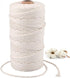 MOTYAWN Macrame Cord 3mm x 109 Yards, 100% Natural Cotton Cord Macrame Rope, 3 Strand Twisted Macrame String Supplies for for DIY Macrame and Craf...