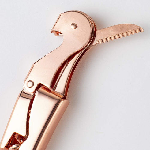 YFS Professional Waiter Corkscrew with Foil Cutter and Bottle Opener, Rose Gold Heavy Duty Wine Key for Restaurant Waiters...