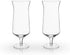 Viski Raye Hurricane Glasses, Perfect for Pina Coladas, Tropical Cocktail Glass, Crystal Glasses Gift set of 2, Clear, 14oz...