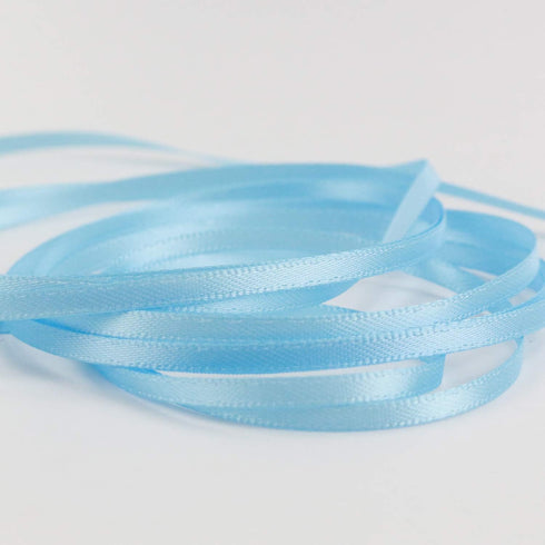 HUIHUANG Solid Color Satin Ribbon 1/8 inch x 100 Yards Roll Ribbon Thin Satin Baby Light Blue 1/8 Crafts Ribbon for Crafts Gift Wrapping DIY Bows ...