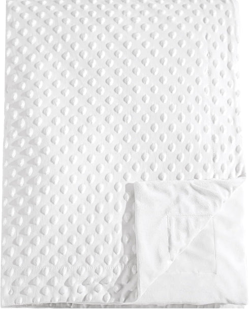 david's kids Minky Baby Blanket for Boys Girls Neutral, Soft Lightweight Micro Fleece Blanket with Double Layer, Dotted Backing, Breathable Receiv...