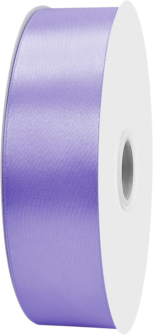 Maclemon 1-1/2 inch Wide 100 Yards Double Face Light Purple Satin Ribbon Fabric Ribbon for Gift Wrapping Very Suitable for Weddings Decoration Bou...