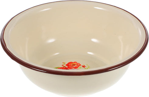 jojofuny enamel basin enamel bowl camping bowl enamel deep bowl vintage enamel bowl egg beating bowl enamelware bowls serving bowls molcajete bowl...