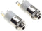2.5mm Jack Socket, Stereo, Chassis - Panel Plating Mount Solder Connector with 2 Terminals and Locking Nut, for Headphones Audio - Pack of 2...