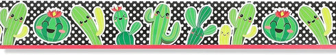 Cactus Bulletin Board Cutouts, Colorful Chalkboard Borders (40 Pieces)...