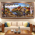 BOHADIY Diamond Painting Kits for Adults Rural Landscape Abstract 5D Diamond Art Kits for Adults, Large Size DIY Full Drill Paintings with Diamond...