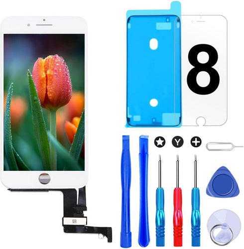 Brinonac Screen Replacement for iPhone 8/SE 2020 4.7 inch LCD Digitizer Touch Screen LCD Replacement Screen Frame Assembly Full Set with Tools and...