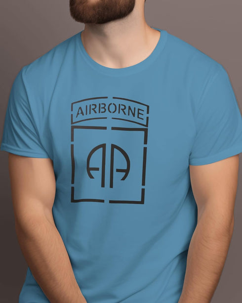 US 82nd Airborne Division Stencil, Reusable & Sturdy, 8.5" x 11", Custom Military Theme Art & Craft Template...