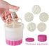 180g 5pcs Cookie Stamps Thickness Adjustable Moon Cake Mold Set, Cookie Press DIY Decoration Hand Press Cutter Cake Dessert Mold...