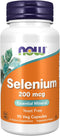 NOW Supplements, Selenium (L-Selenomethionine) 200 mcg, Essential Mineral*, 90 Veg Capsules...