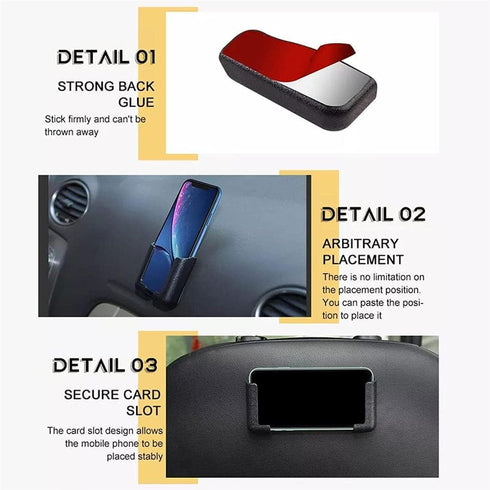 Multifunctional Mobile Phone Bracket - 2023 New Self Adhesive Dashboard Mount Car Phone Holder, Adjustable Phone Holder, Car Phone Holder Mount fo...
