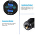 Switchtec 3 Charger Sockets (2 ea QC 3.0 USB, 1 ea Super-Fast Type C PD) 12v24 wTouch Switch Enclosed in Waterproof Aluminum Housing Boats, 26.7 i...