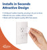 Safety Innovations, Ultimate Outlet Safety Cap, Baby Proofing Outlet Plugs, Child Safety Electrical Outlet Covers, Easy Installation, Protect Todd...