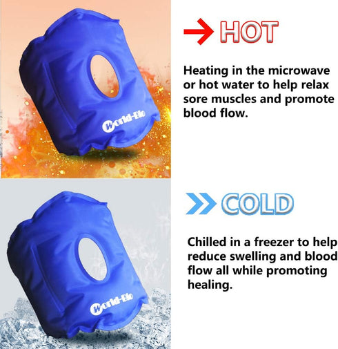 Knee Ice Pack for Injuries, Reusable Knee Cold Gel Pack Wrap Around Knee Cold Hot Compress for Knee Replacement Surgery Recovery, Bursitis Arthrit...