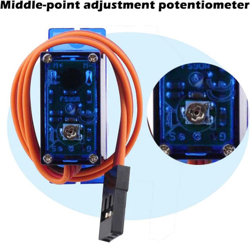 4PCS Feetech 9g FS90R Mini Micro Servo 360 Degree Continuous Rotation Servo Motor for Microbit Robotic Helicopter Airplane Boat...