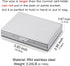 EASTNIGHTS RFID Credit Card Holder Protector Metal Credit Card Wallet Business Card Holder for Men Women Gift Box Package (Silver)...