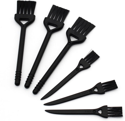 Keyboard Cleaning Brush, 6 Pcs Plastic Handle Nylon Anti Static Brush Kit Fit for Computer Keyboard, Laptop, Phone, Car Interior Detailing Cleanin...