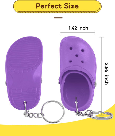 Cute Shoe Keychains for Women Men Funny Mini Backpack Key Chains Charms...