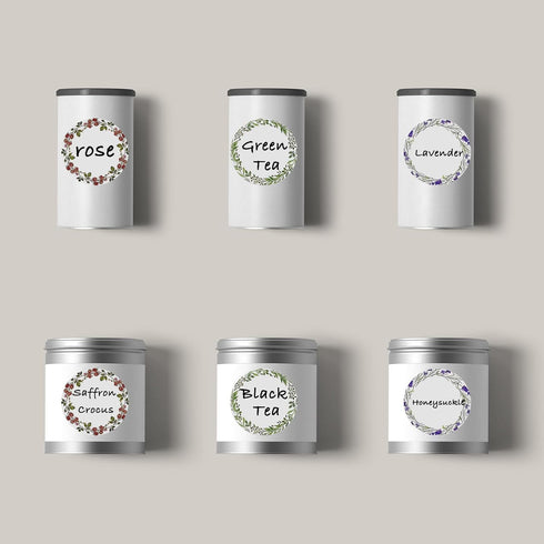 Canning Labels for Jars and Lids, 2"Round Labels for Jars, Food Containers, Bottle, Candle, Spice Jar (500 pcs, White)...
