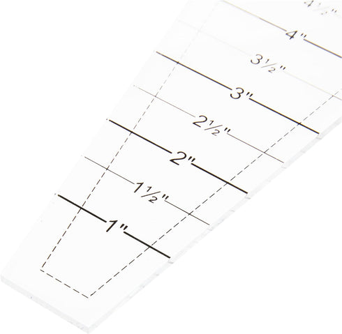 Wrights 8829306 EZ Quilting Dresden Acrylic Tool, 1 to 8-Inch...