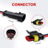 2 Pin Connector(6 kit), 18 AWG Automotive Electrical Connectors, Waterproof Wire Connectors, 2 Pin Electrical Connectors Waterproof, Plug in Wire ...
