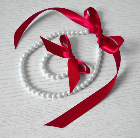 AVANAVA 4 Inch Wide Ribbon Double Face Satin Ribbon - 25 Yards (260-Scarlet Red)...