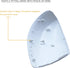 Left Driver Side Mirror Cover Cap Compatible with Honda Civic 2012-2015 Glossy White...