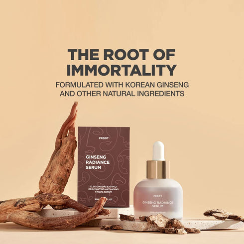 Ginseng Radiance Serum | Ginseng Serum with 52.5% Korean Ginseng Extract | Korean Ginseng Serum Formulated with Ginseng Extract, Hyaluronic Acid &...