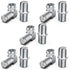 10 Pack RG6 Coaxial Cable Right Angle Connector F Type Female to Male Adapter Connector 90 Degree, F-Type Female to Female Coax Extender TV Cables...