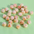 Firstmeet 30pcs Tiny Satin Luster ABS Beads Twisted Loose Spacer Beads for Jewelry Making Bracelets Earrings Necklaces DIY Crafts(DIY-1032-Light O...