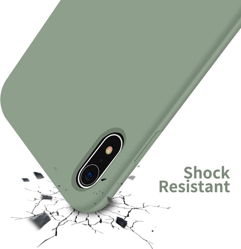 OTOFLY iPhone XR Case, Soft Silicone Full-Body Protective Bumper, Compatible with Apple iPhone XR 6.1 inch, Calke Green......
