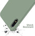 OTOFLY iPhone XR Case, Soft Silicone Full-Body Protective Bumper, Compatible with Apple iPhone XR 6.1 inch, Calke Green......