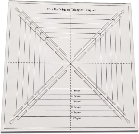 YICBOR Easy Half-Square Triangles Quilting Rulers and Template...